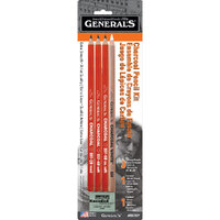 Generals #557BP Charcoal Pencil Kit Set 5