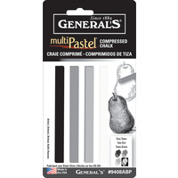 Generals #9408 Multi Pastel Set 4 Grey Tones 
