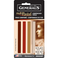 Generals #940ABP Pastel Stick Set 4 Earth Tones
