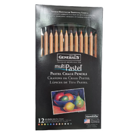 Generals Multi Pastel Pencil Set 12 Assorted