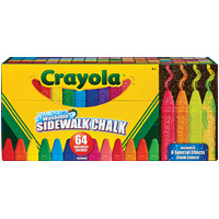 Crayola Washable Sidewalk Chalk Set 64