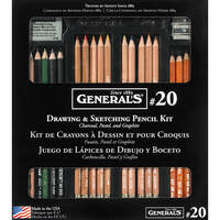 Generals Drawing & Sketching Pencil Kit #20 Set 22
