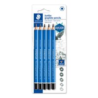 Staedtler Lumograph Jumbo Pencil Set 5 