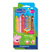 Staedtler Noris Peppa Pig Junior 3in1 Pencil Set 6