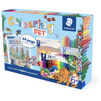 Staedtler Colouring Book 60 Piece Set Underwater Adventures