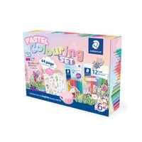 Staedtler Colouring Book Sticker Set Pastels