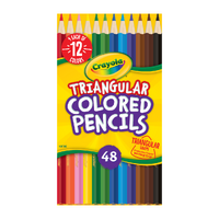 Crayola Triangular Colour Pencil Set 48