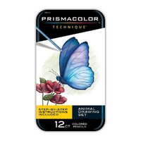Prismacolor Premier Pencil Tin Set 12 Animal Techniques