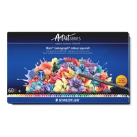 Staedtler Mars Lumograph Colour Aquarelle Pencil Tin Set 60