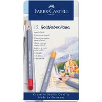Gold Faber Watercolour Pencil Tin 12