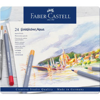 Gold Faber Watercolour Pencil Tin 24