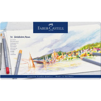 Gold Faber Watercolour Pencil Tin 36