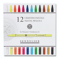Sennelier Woodless Pastel Pencil Set 12 Assorted Colours