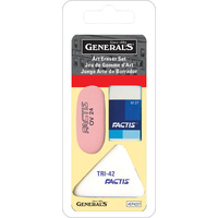 Generals Art Eraser Set  of 3