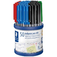 Staedtler Stick Ballpoint Cup 50 Assorted