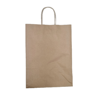 Shop Brown Paper Bag With Handle 350x260x80mm