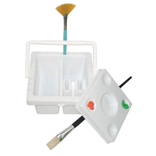 Brush Washer with Palette
