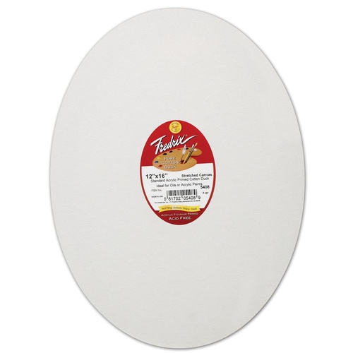  Oval Stretched Canvas 280mm x 356mm