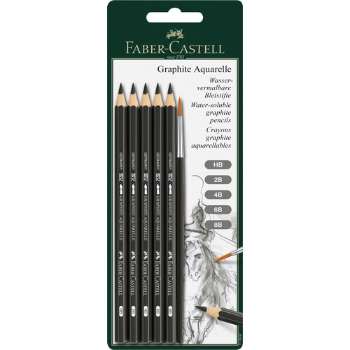 FaberCastell Aquarelle Graphite Pencil Set 6